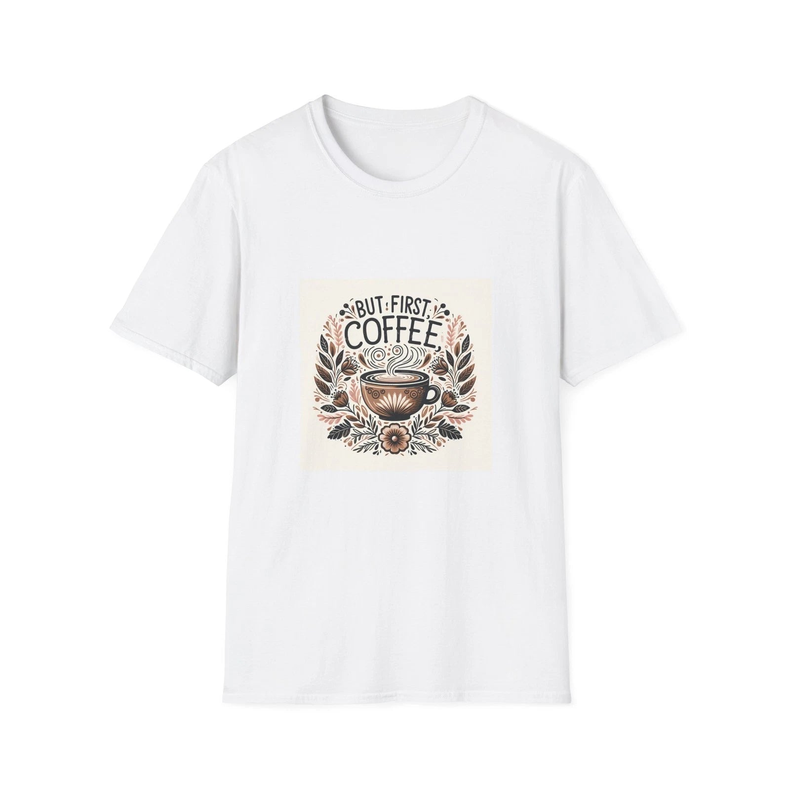 Coffee Then Adulting | Women's Graphic Tee | Trendy Boho Style