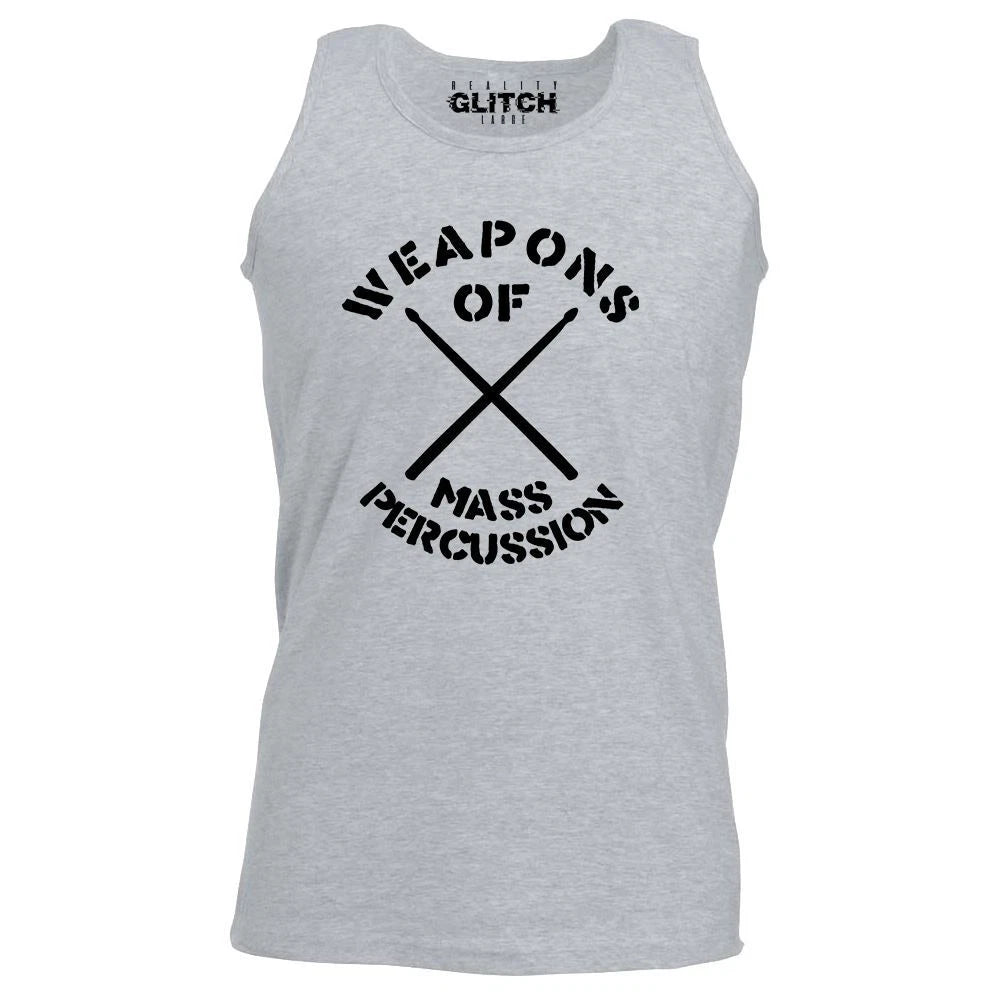 Weapons of Mass Percussion Vest Funny cool retro drum drummer joke music