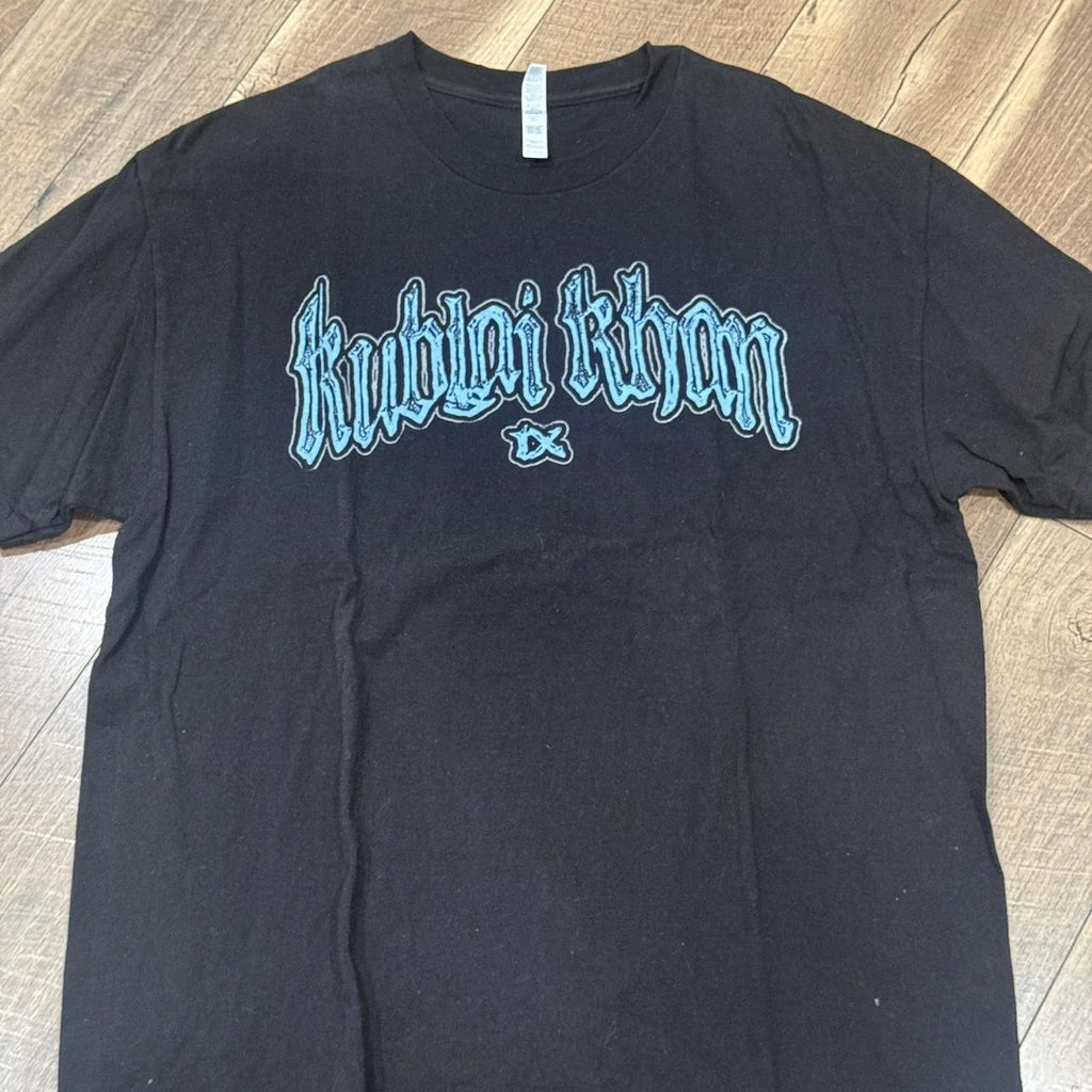Kublai Khan TX T-Shirt Black Blue Gildan Hardcore Metal Graphic Tee S-5XL