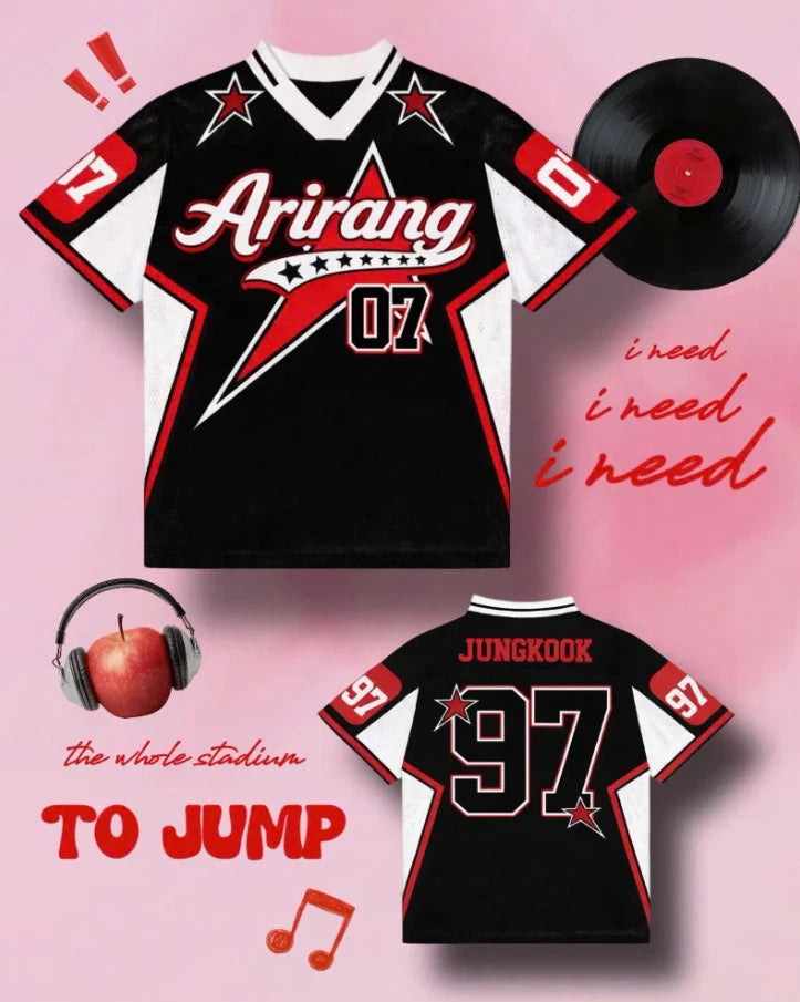 ARIRANG SHIRT FOR ARMY ARIRANG WORLD TOUR CONCERT JUNGKOOK V BTS FANMADE - E20