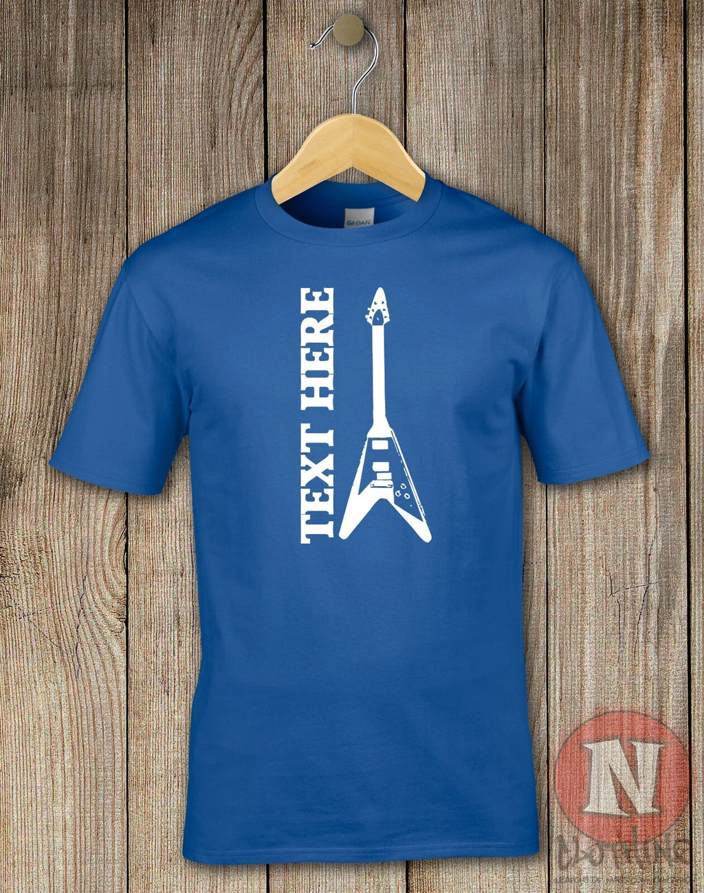 Flying V guitar T-shirt concert gig band tour custom personalized tee