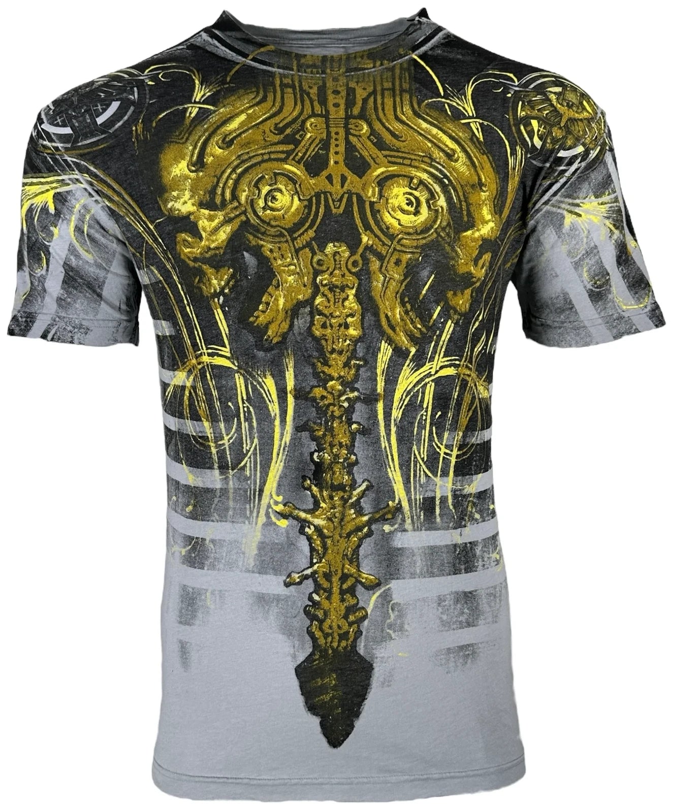 Xtreme Couture by Affliction Men's T-Shirt Panic Skull Cross S-4XL