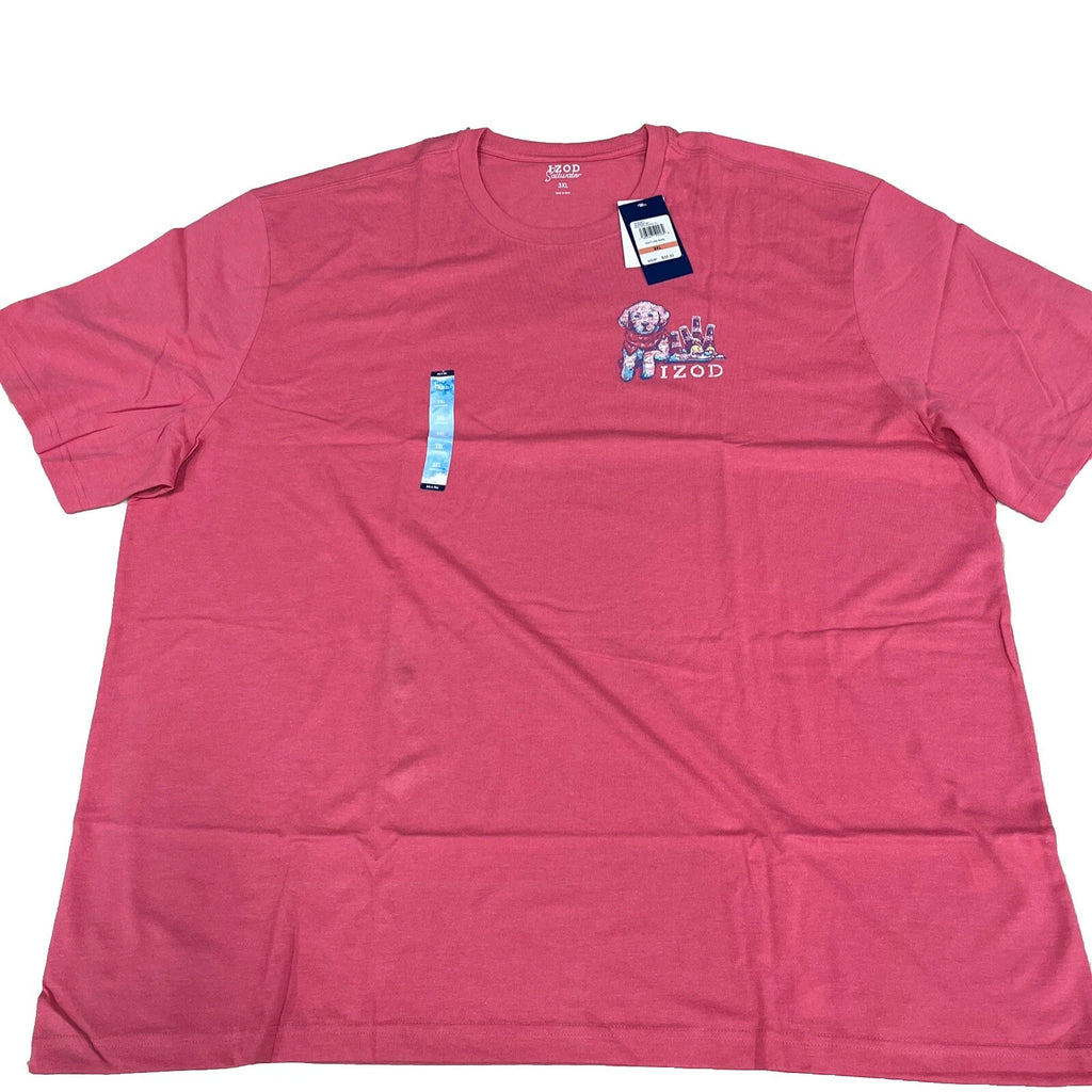 IZOD Saltwater Graphic Tee Rapture Rose Size 3XL