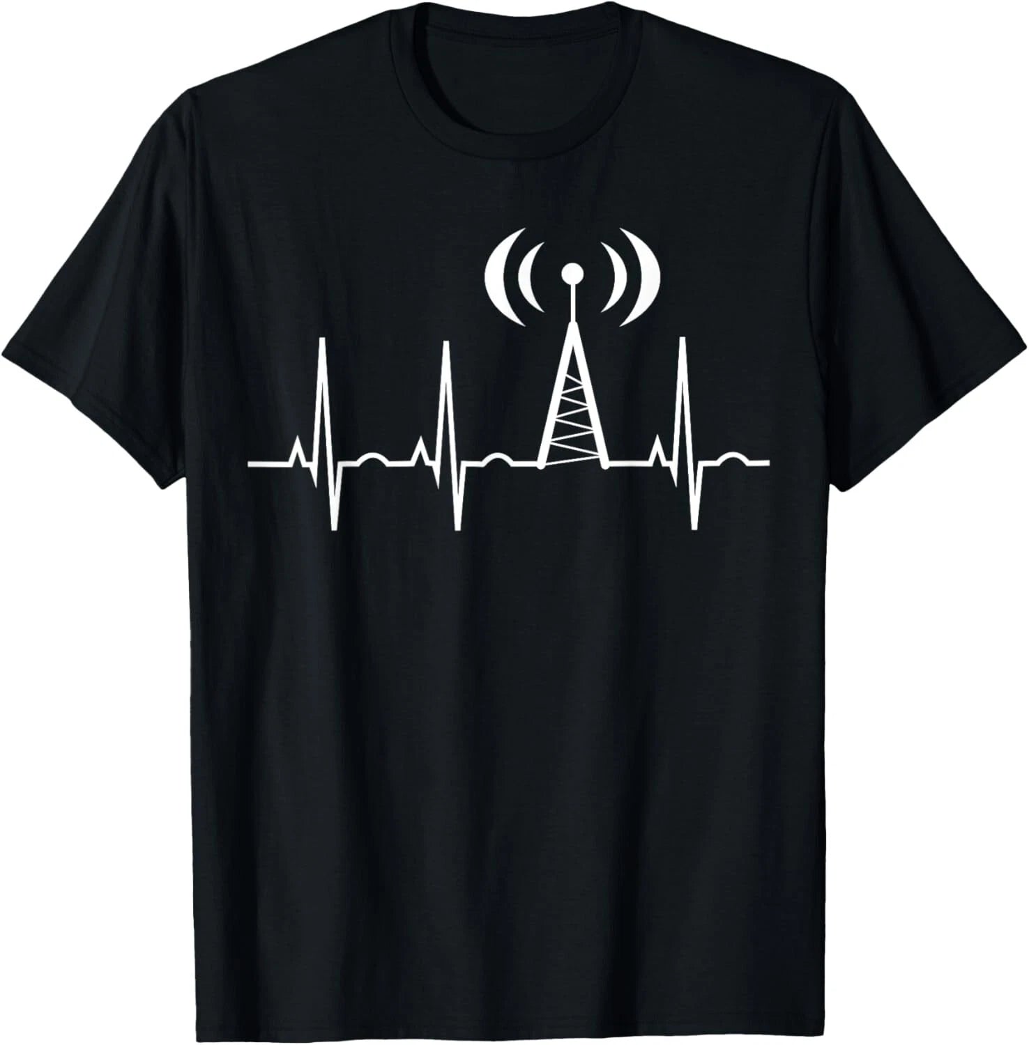 HAM Radio Gifts for Dad Ham Radio Operator Heartbeat Gift Unisex T-Shirt