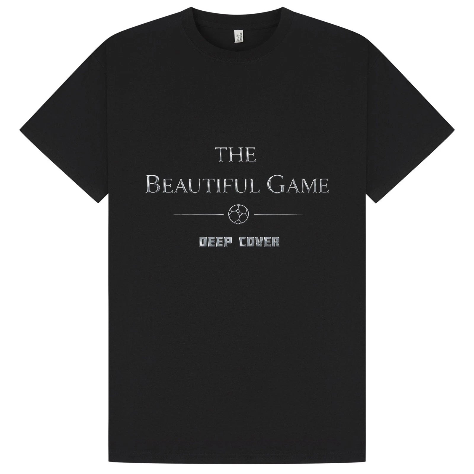 The Beautiful Game Cotton T-Shirt World Cup 26 in Black & Silver XS to 5XL