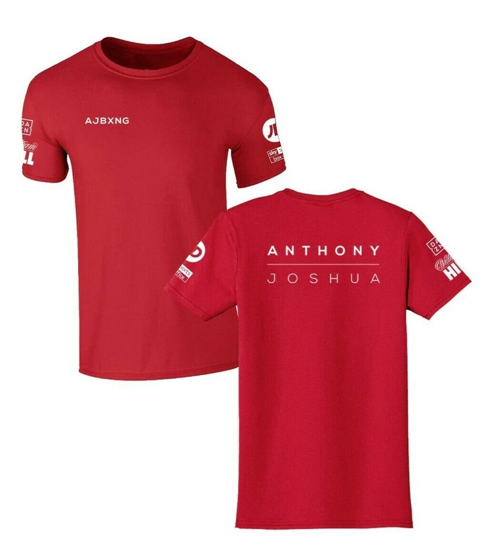 Anthony Joshua Red Boxing T-Shirt Sizes S M L XL 2XL