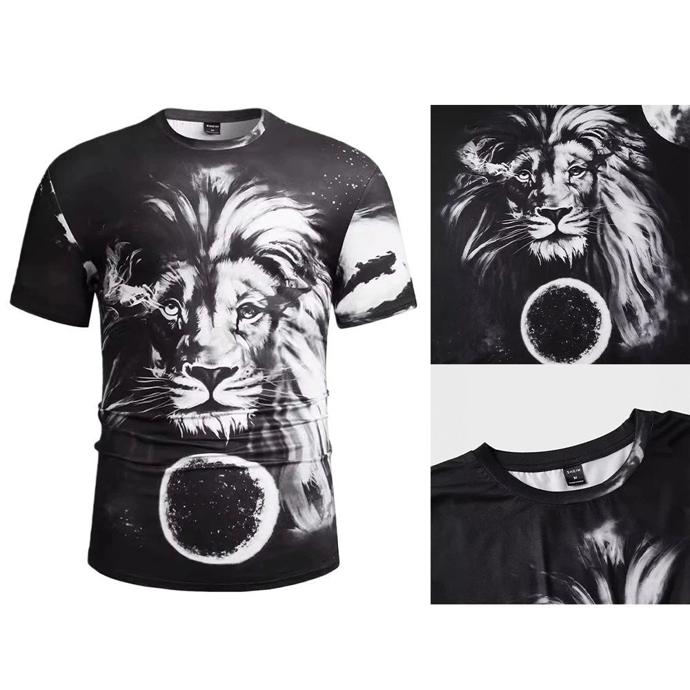 Mens lightweight polyester vintage T Shirt for American street style fit