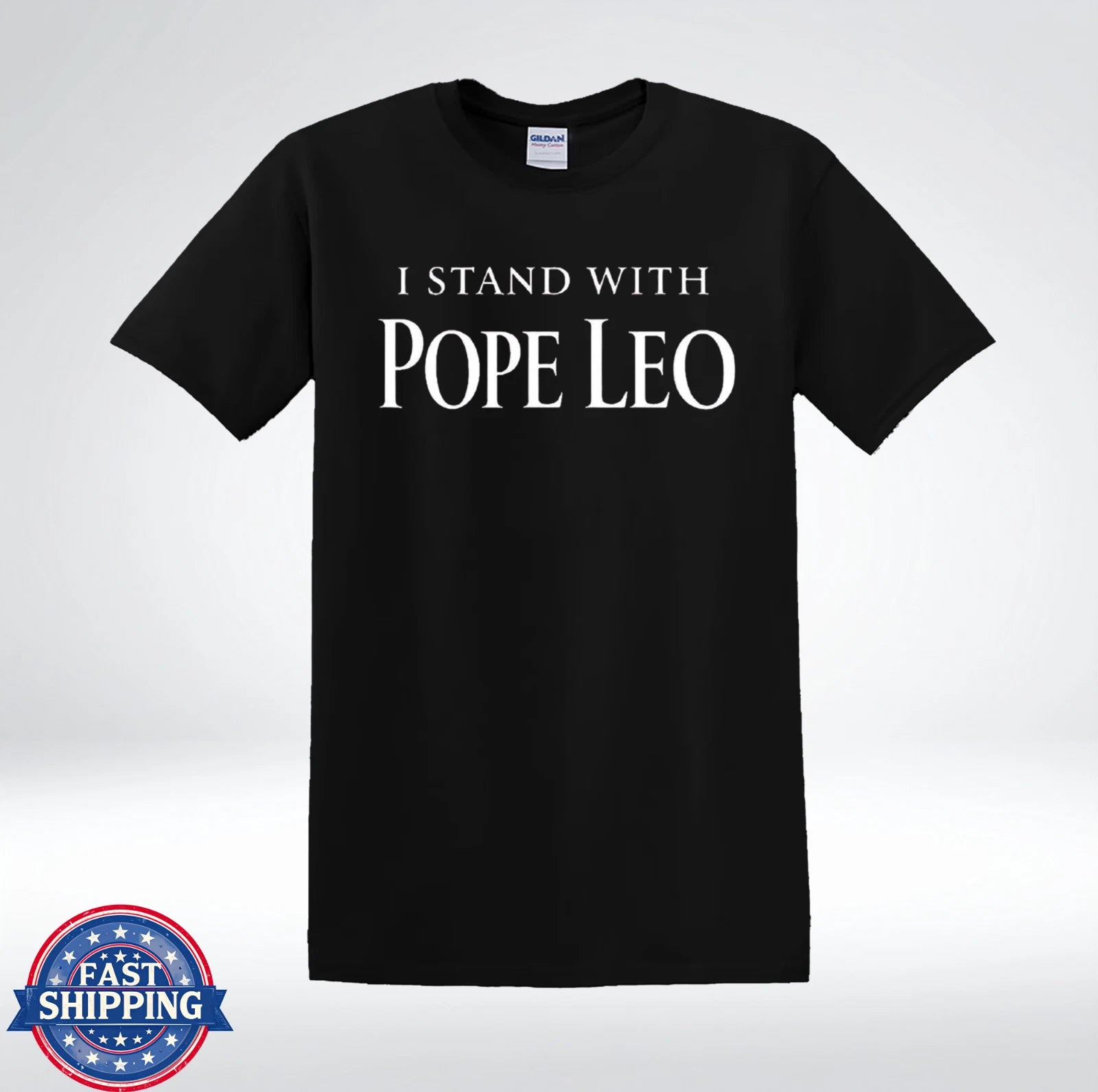 I Stand With Pope Leo Shirt Christian Faith Peace Truth Tee T-Shirt