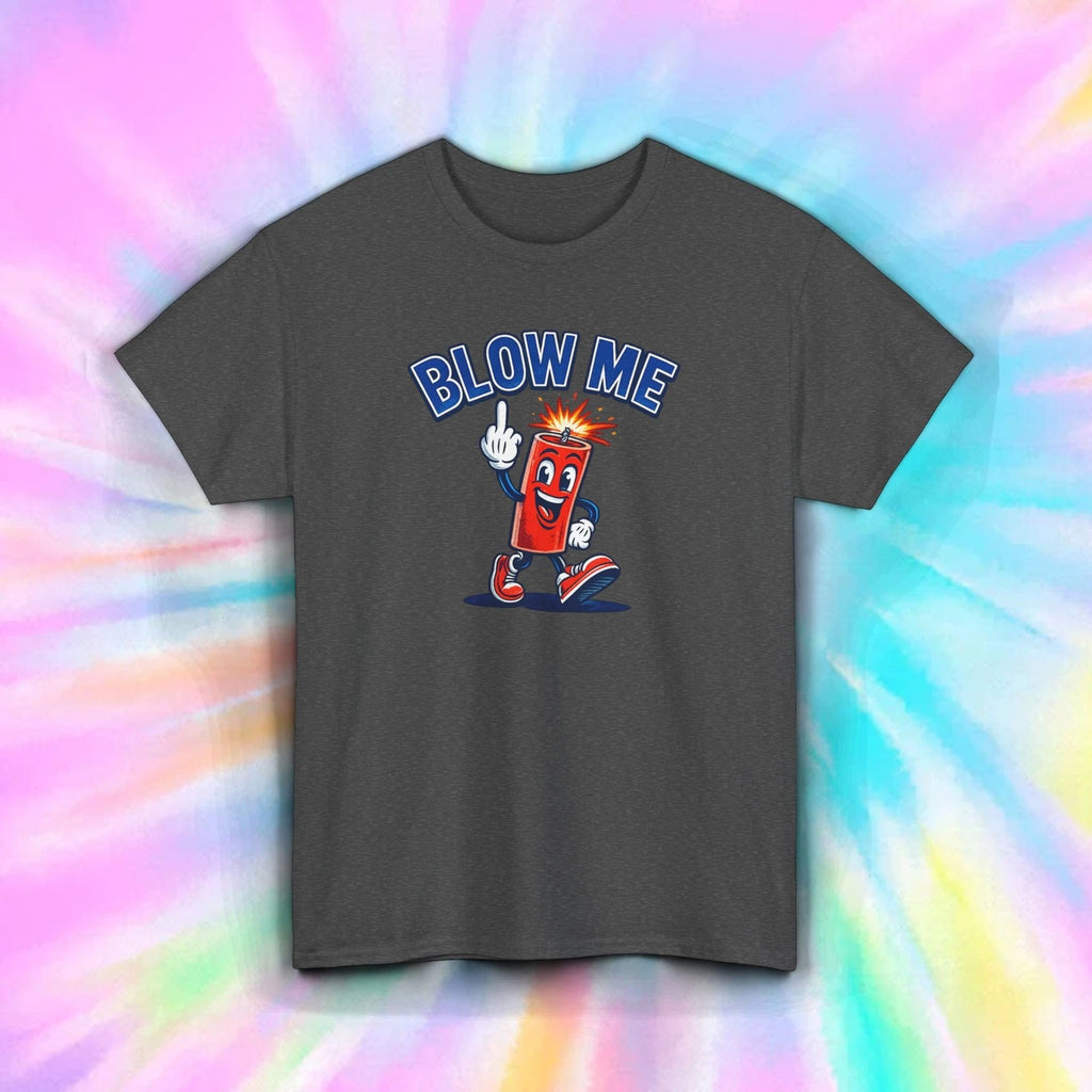 Funny Blow Me Firecracker 4th July Graphic Tee Patriotic Shirt S-5XL