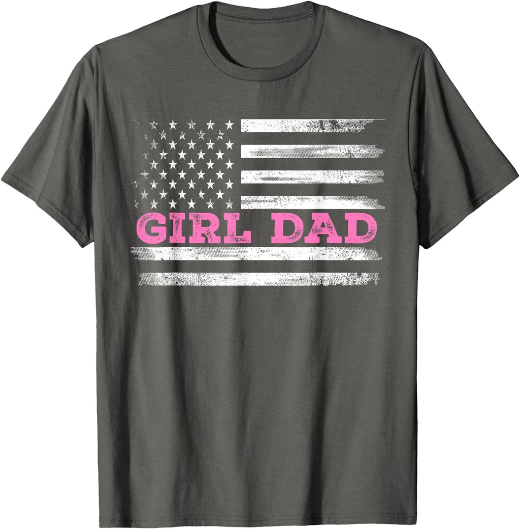 Girl Dad Father's Day Dad Daughter, Dad Of Girls Outnumbered T-Shirt