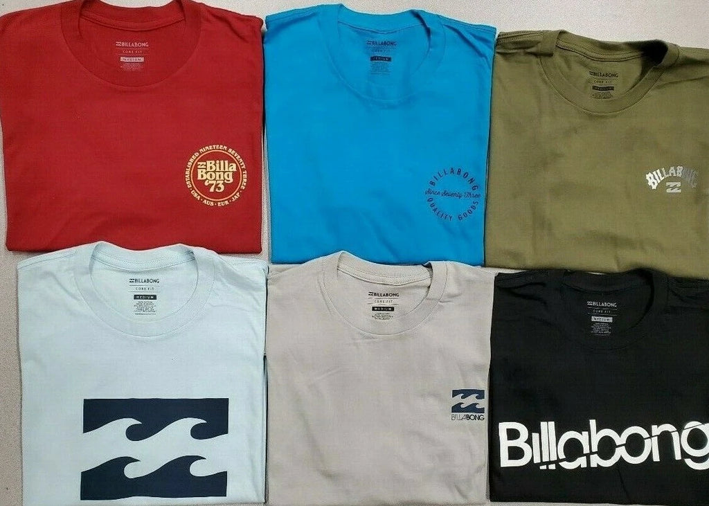 Men's t shirt-BILLABONG Tees Snowboard Surf Skateboard 100 % Cotton Reg $26 NEW