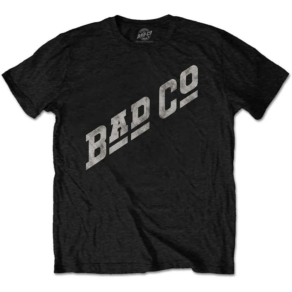 Bad Company Slant Logo Official Tee T-Shirt Mens Unisex