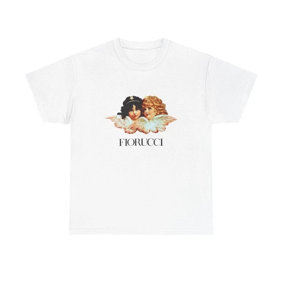 Fiorucci Vintage Graphic Unisex White T Shirt S-5XL