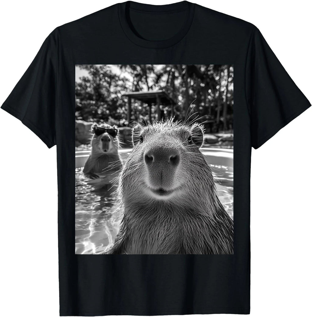 Cool Capybara Selfie T-Shirt
