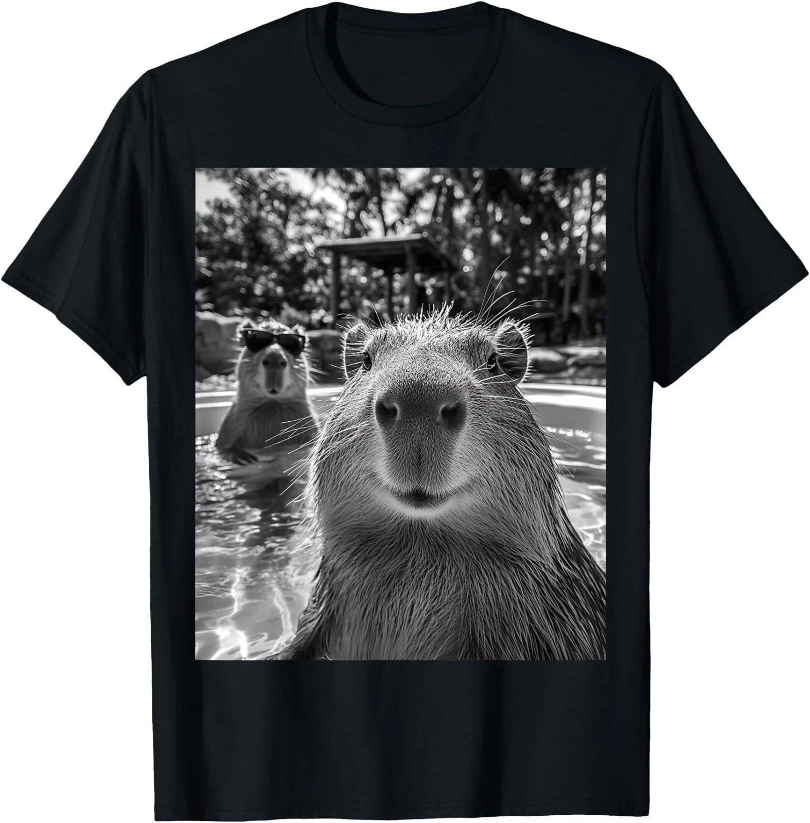 Cool Capybara Selfie T-Shirt