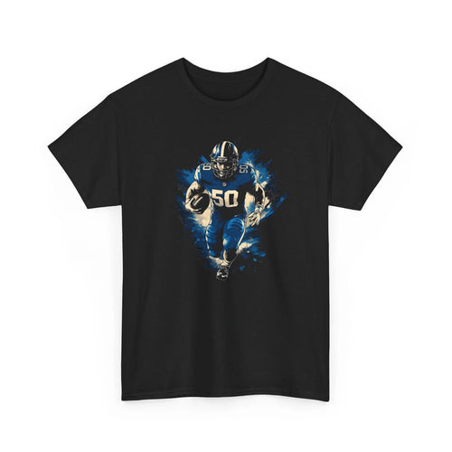 American Football Running Player T-Shirt - Victory Football Tee for Fans