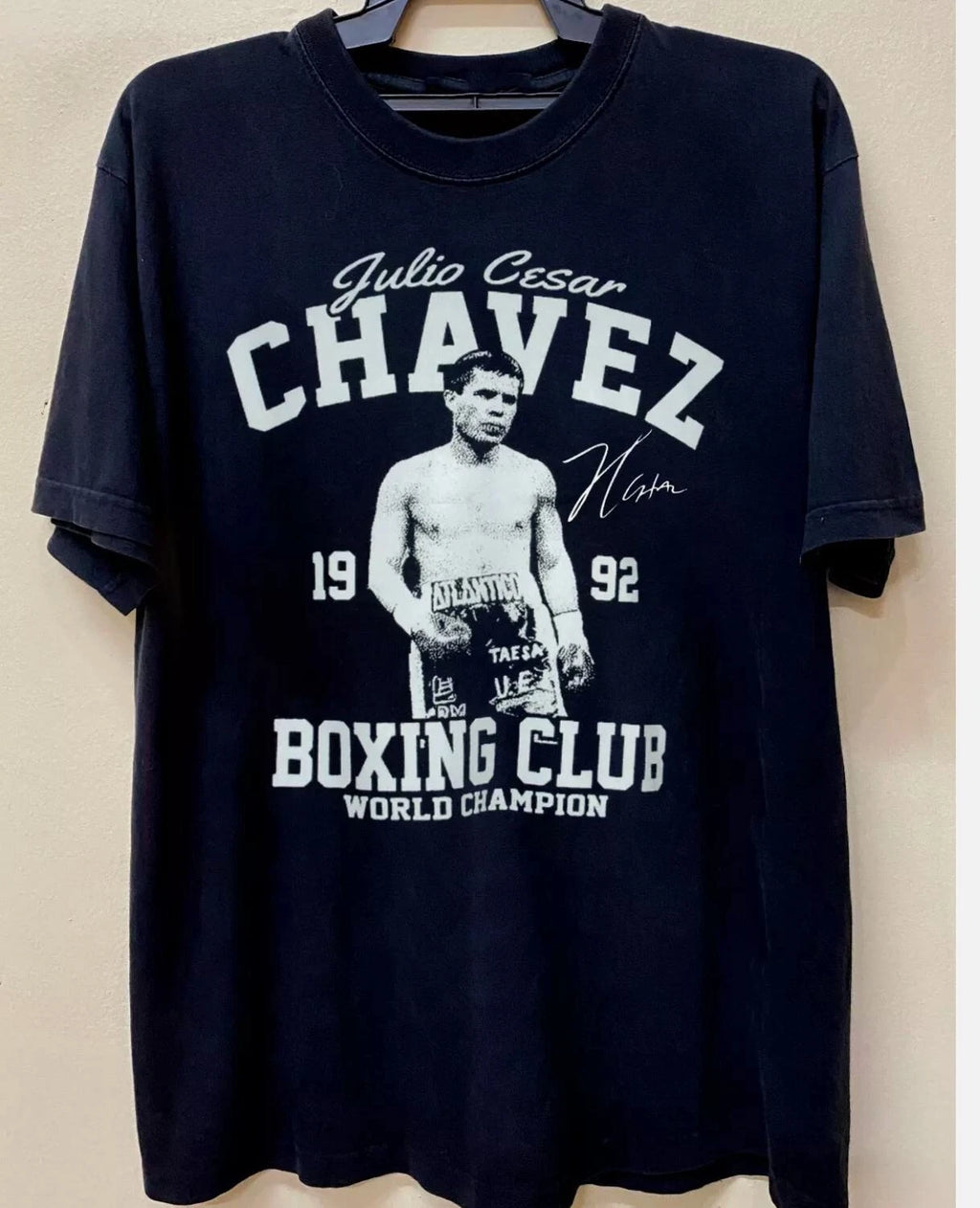 Rare Julio Cesar Chavez Gift For Fan Cotton Black All Size Unisex T-Shirt