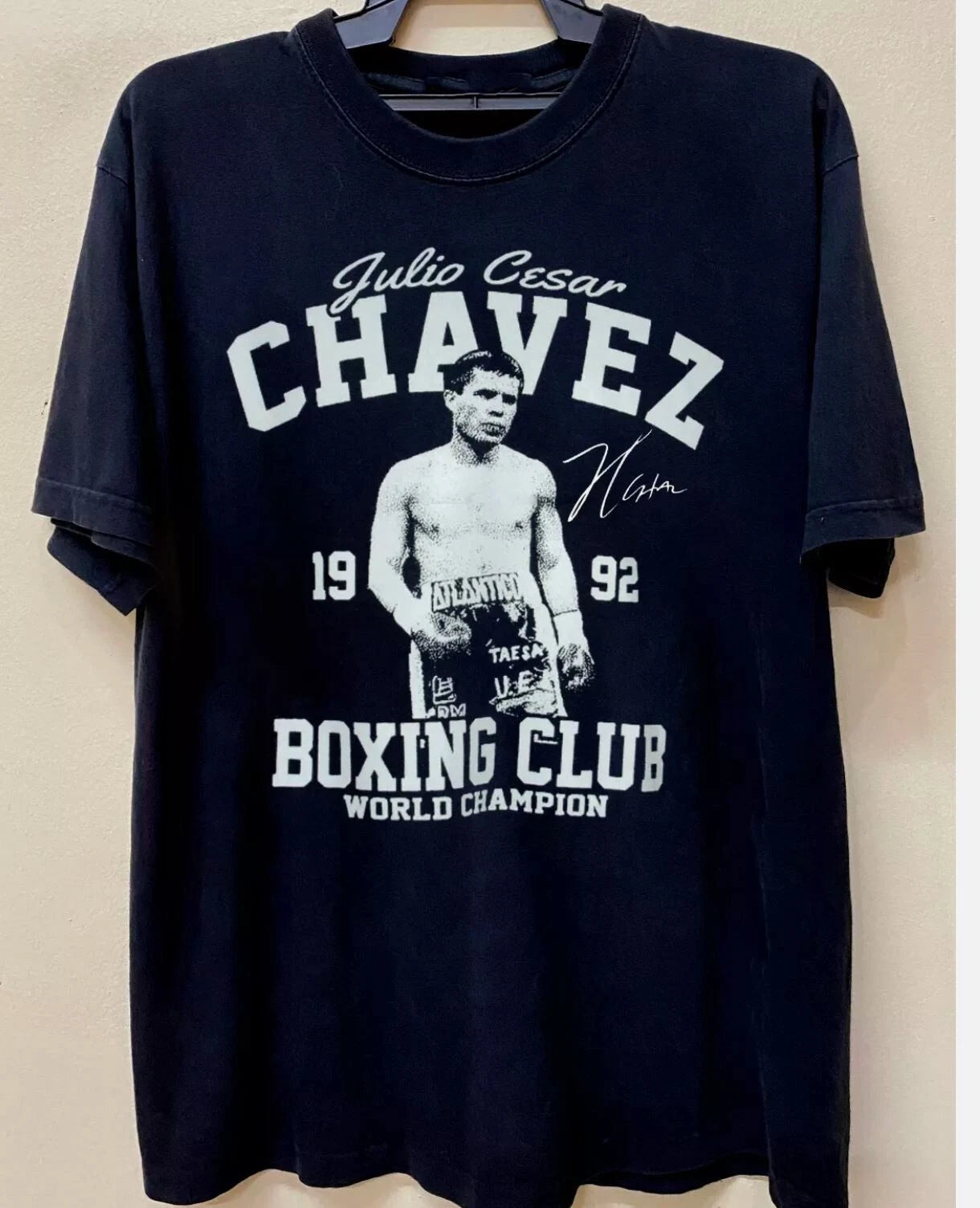 Rare Julio Cesar Chavez Gift For Fan Cotton Black All Size Unisex T-Shirt