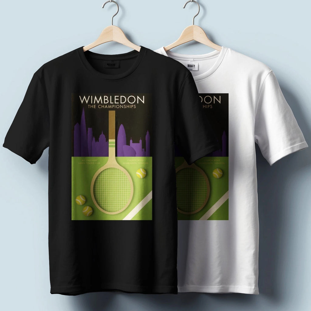 Wimbledon Tennis Court T-Shirt – Iconic Style Graphic | Unisex Heavy Cotton