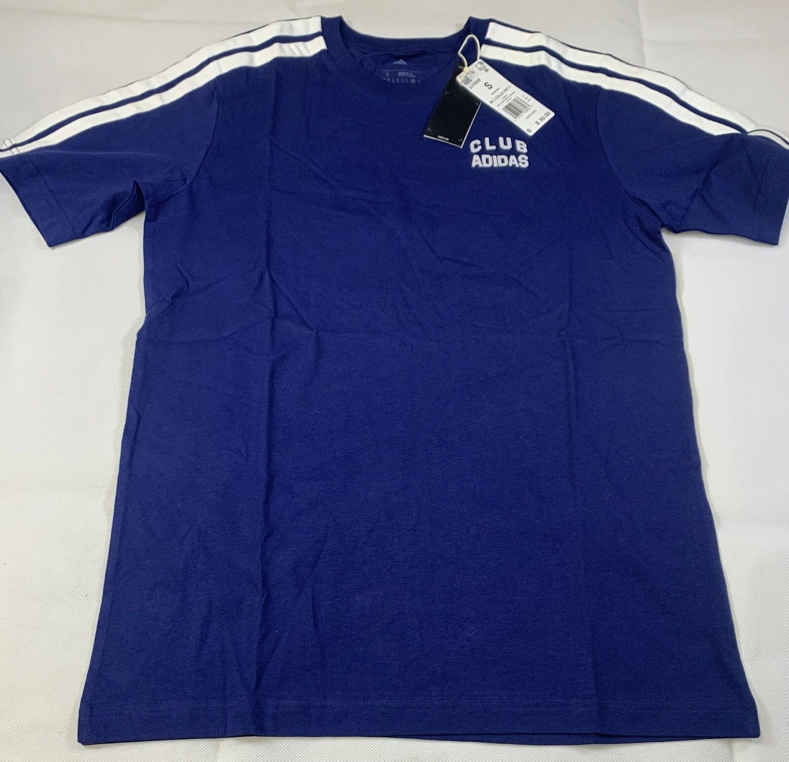 Adidas Men's Code Collegiate Club Small Graphic T-Shirt Dark Blue New with Tags!