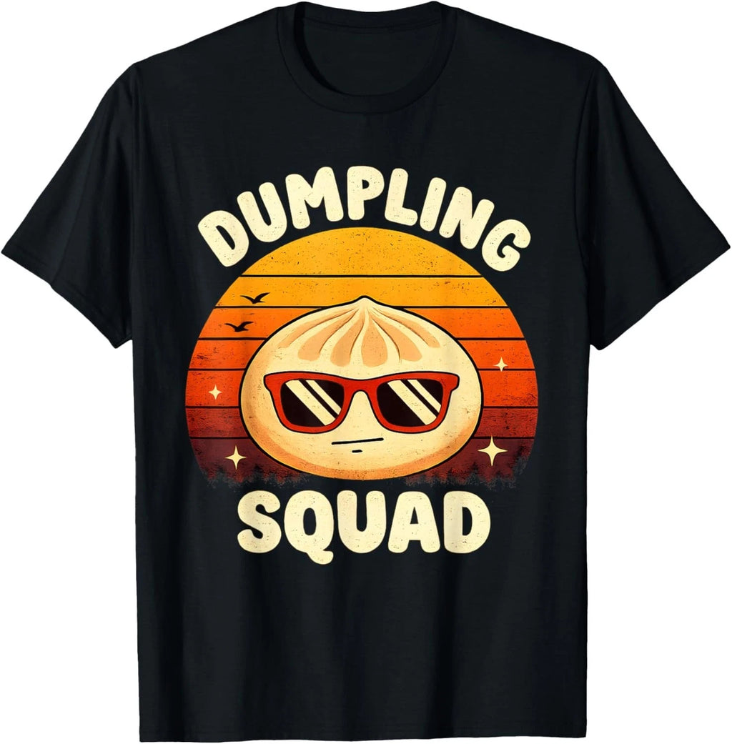 Vintage Dumpling Squad Funny Asian Food Lover Retro Dumpling T-Shirt