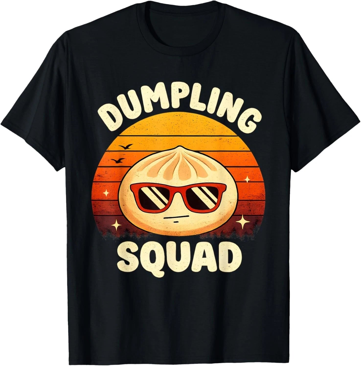 Vintage Dumpling Squad Funny Asian Food Lover Retro Dumpling T-Shirt