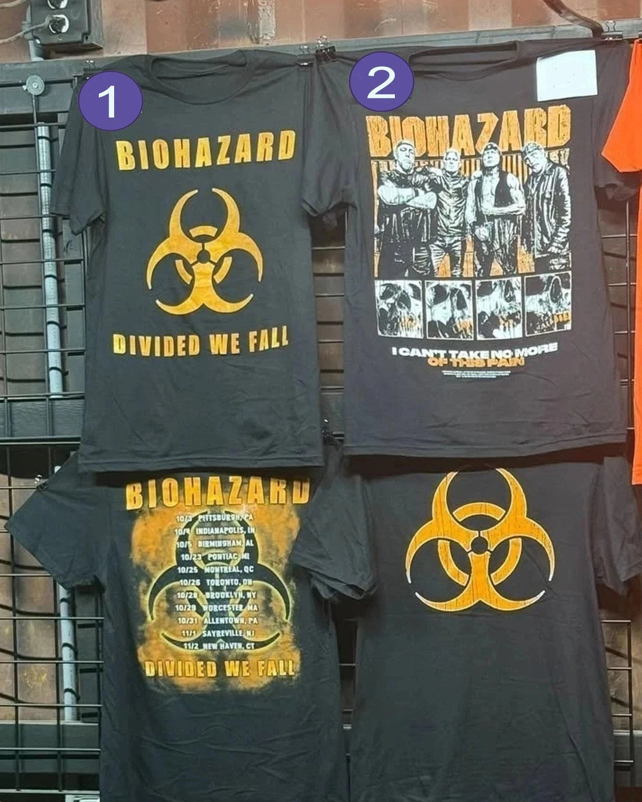 HOT! Biohazard Dividesd We Fall Tour Merch, Reprint T Shirt