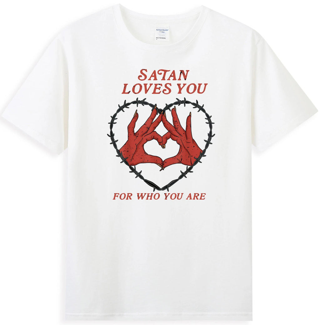 Satan Loves You For Who You Are Vintage Men's T-Shirt