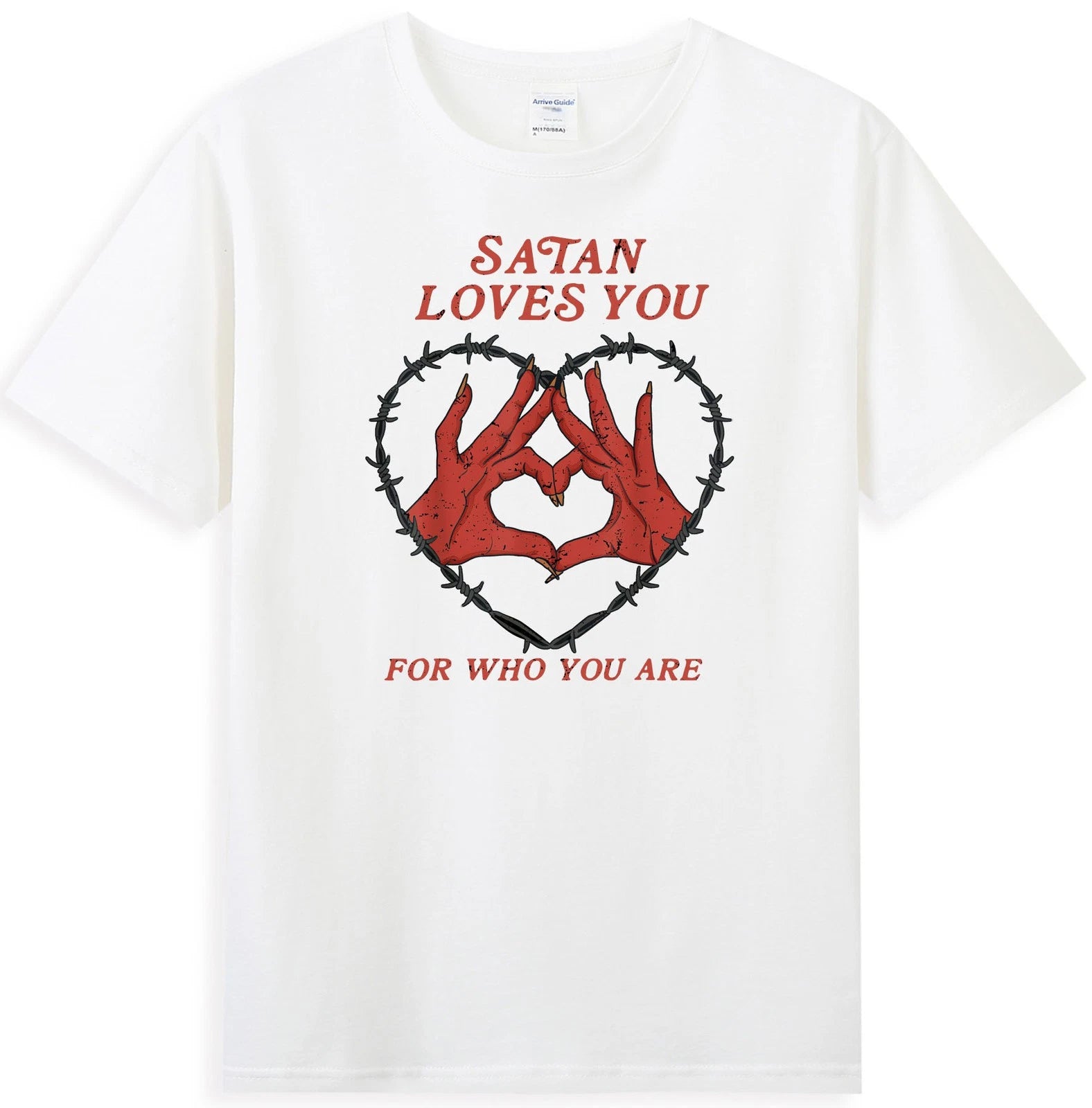 Satan Loves You For Who You Are Vintage Men's T-Shirt