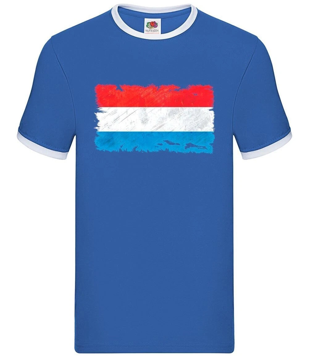 Luxemburg Grunge Stil Flagge - Herren Ringer - Country Love Live Stadt City