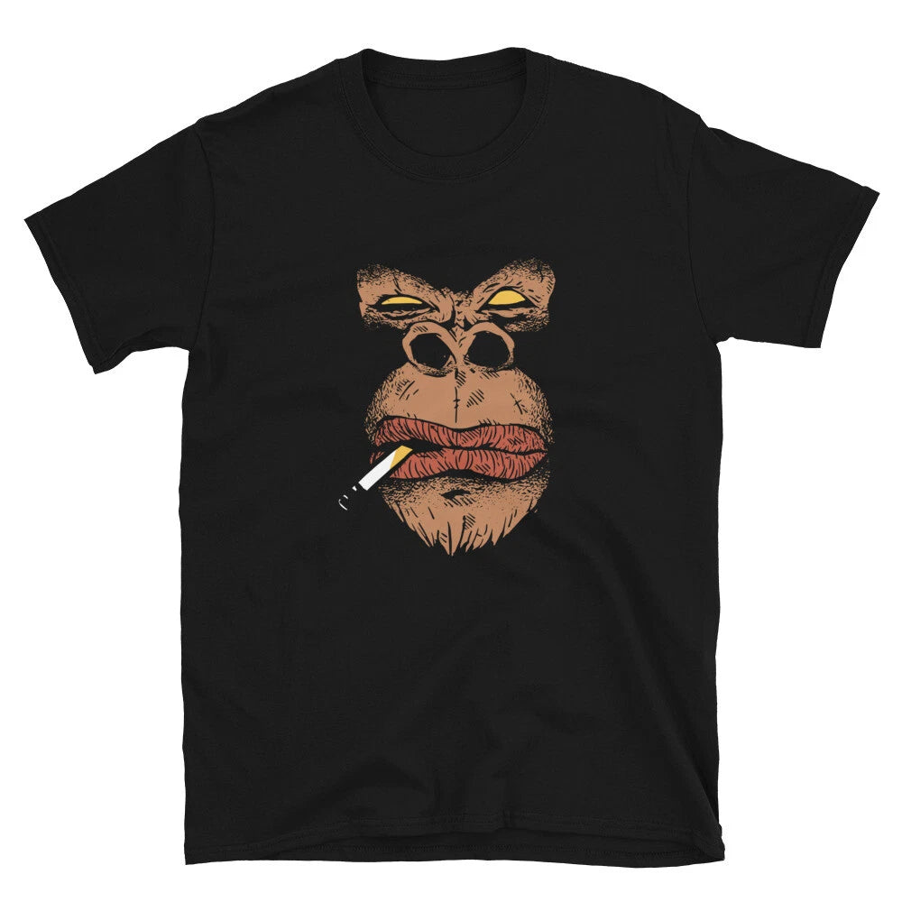 Gorilla Smoking Cool Power Animal T-Shirt