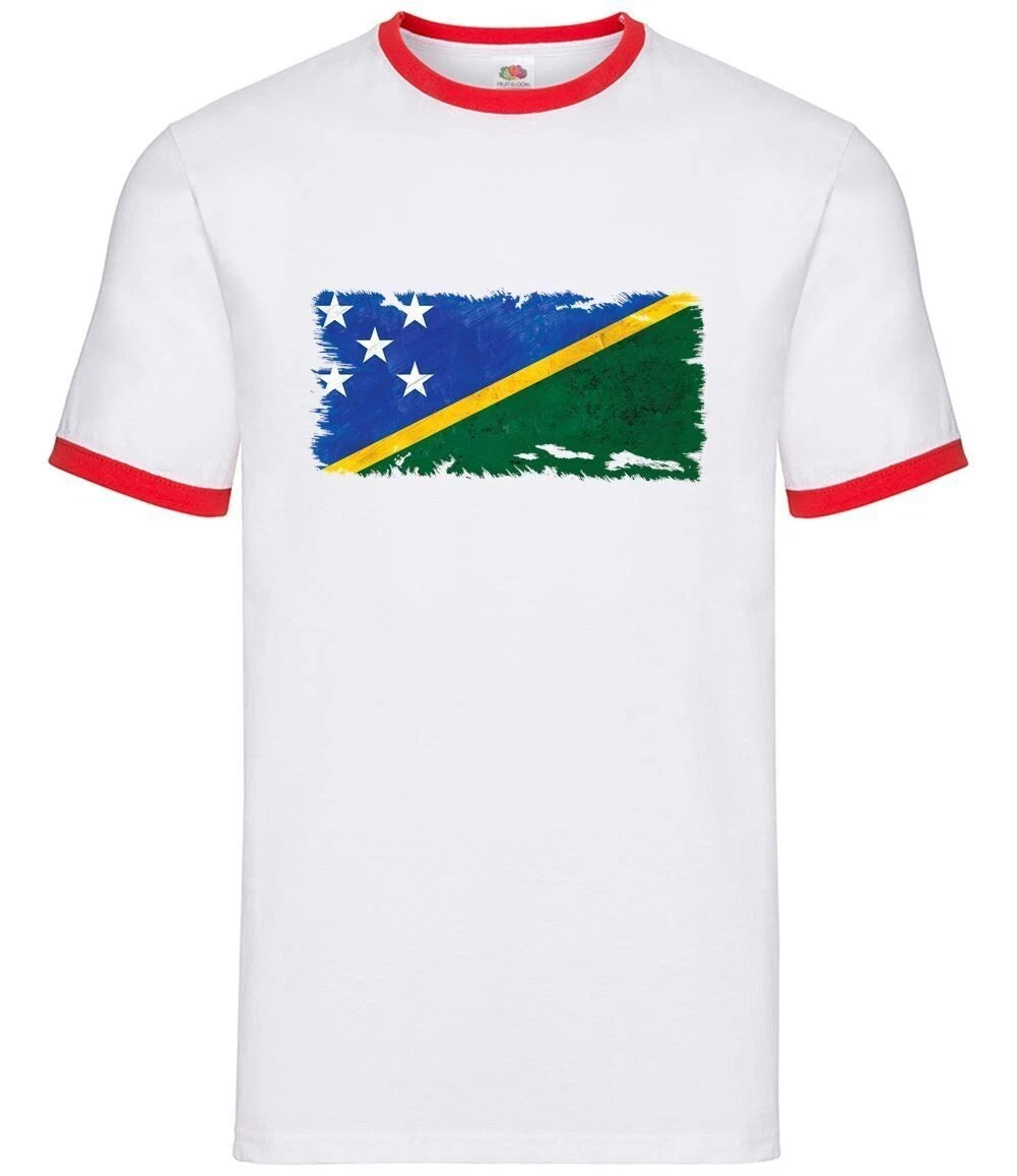 Solomon Inseln Grunge Stil Flagge - Herren Ringer - Honiara Country Reise
