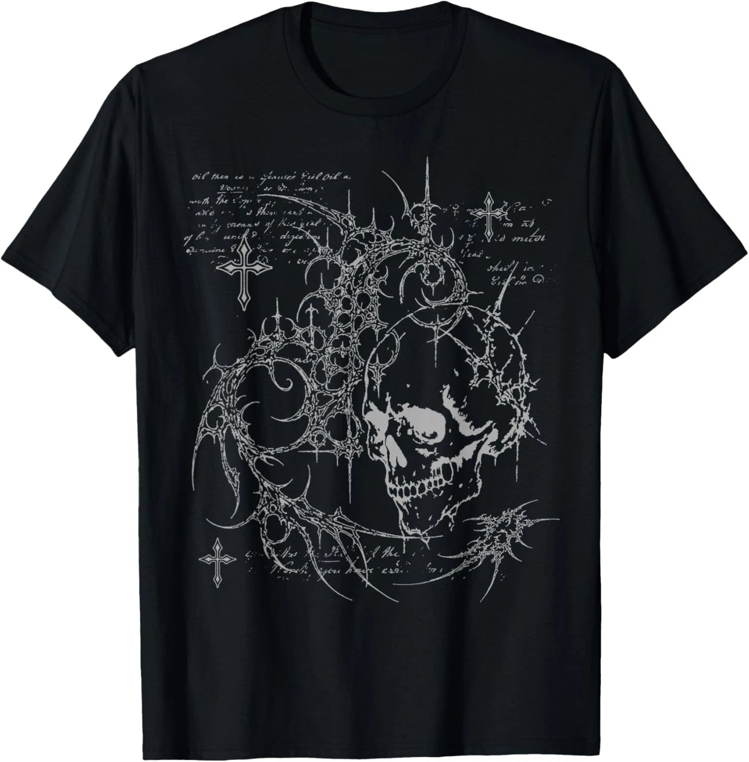 Y2K Grunge Goth Alt Skull Sigilism Vintage Graphic T-Shirt unisex T-Shirt