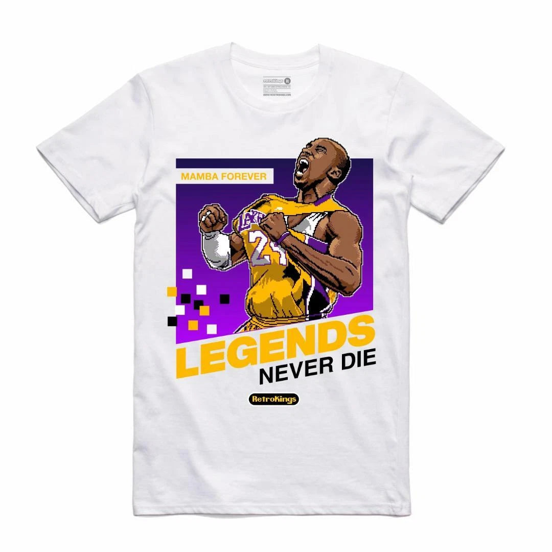 NEW Streetwear on Demand LEGENDS NEVER DIE Tee Shirt WHITE SM-3XLRGE MADE IN USA