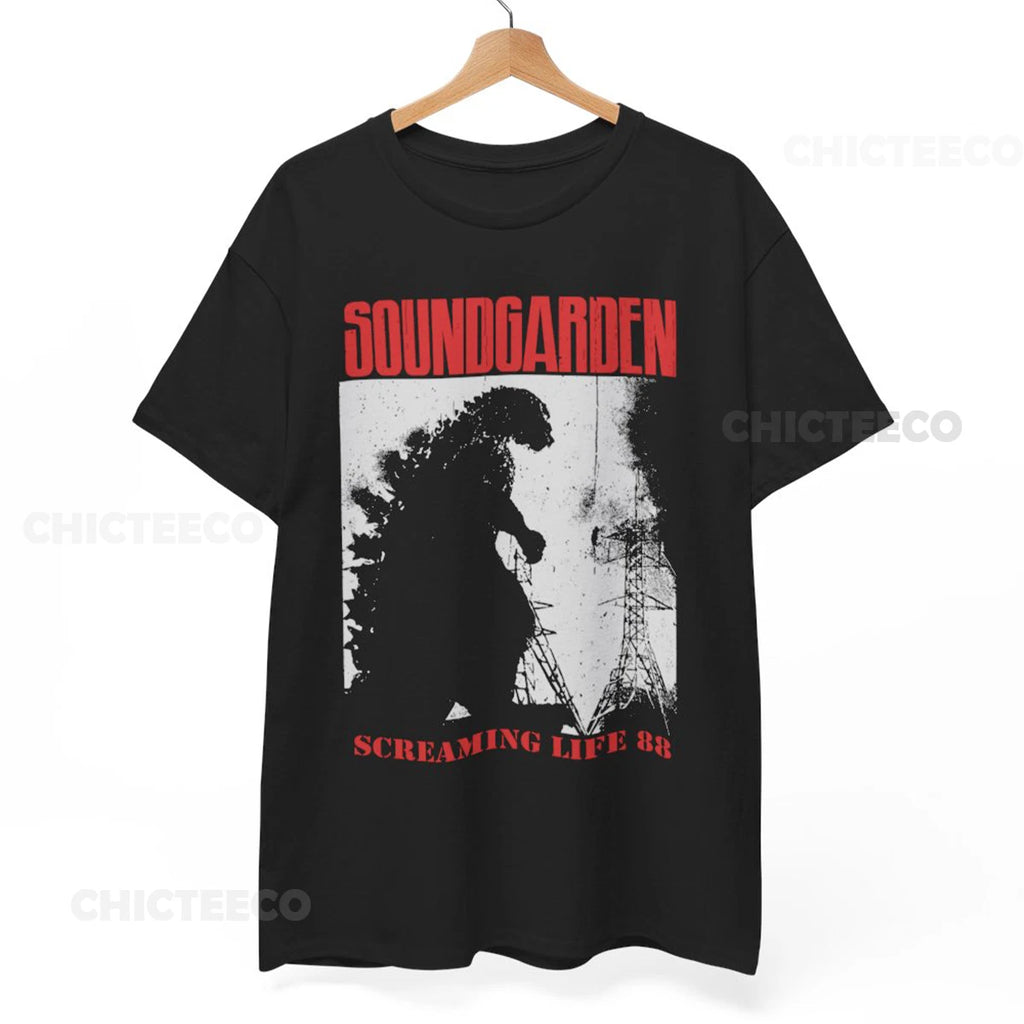 Soundgarden Screaming Life 88 T-Shirt - Soundgarden Shirt, Tour Unisex Tee Shirt