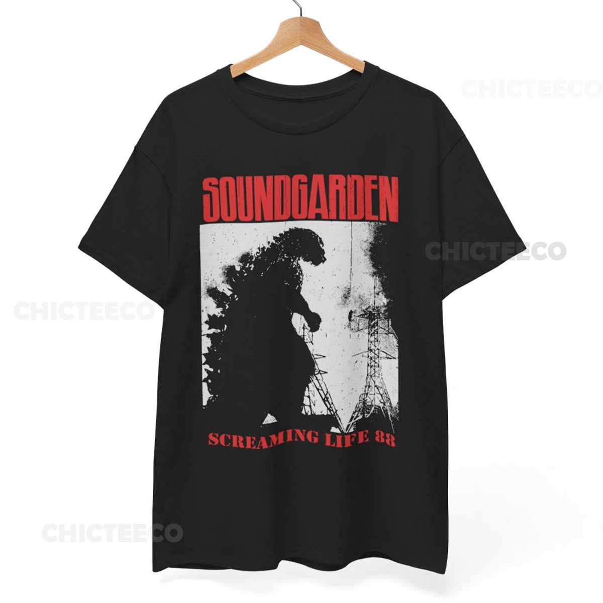 Soundgarden Screaming Life 88 T-Shirt - Soundgarden Shirt, Tour Unisex Tee Shirt