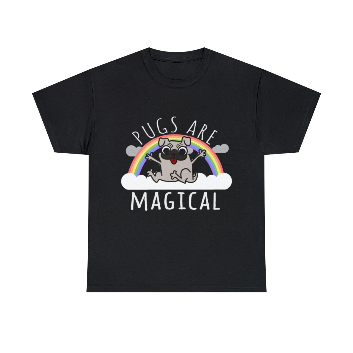 Pugs Are Magical Graphic Tee Shirt, S-5XL