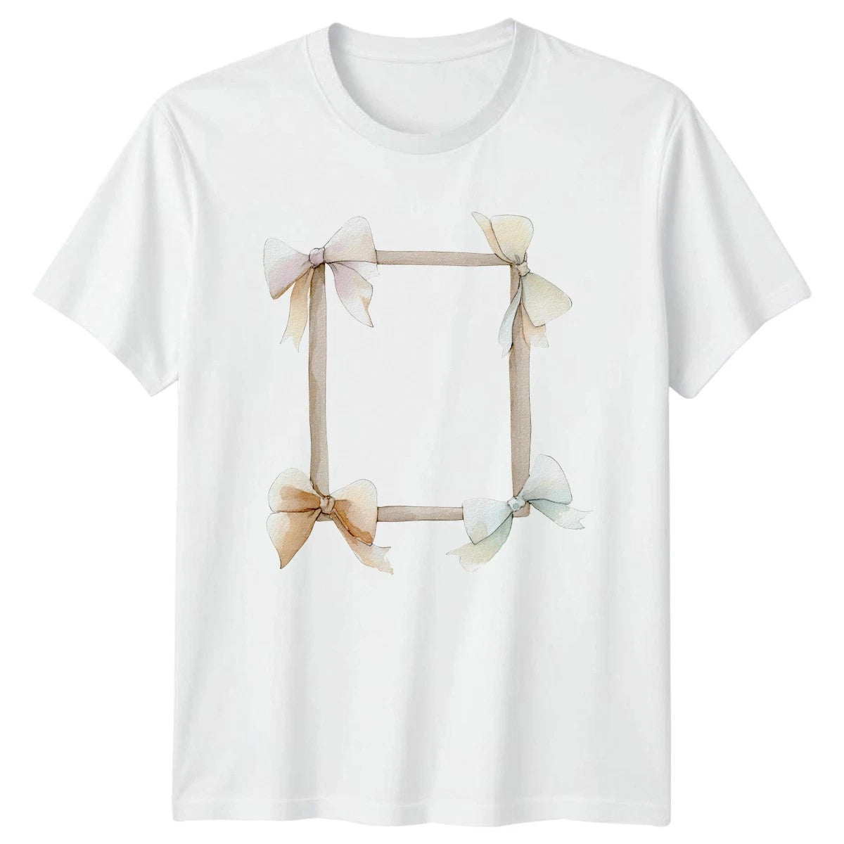 Decorative Frame Watercolor Art Unisex T-Shirt Men Women Tee Graphic Style