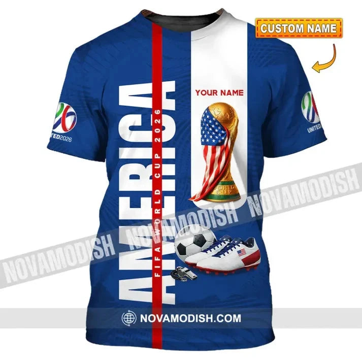 Unisex Shirt - Custom America World Cup 2026 3D Shirt BS1724