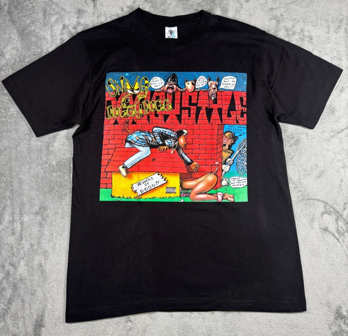 VTG TeeStyled Snoop Dogg Doggystyle Rap Graphic T-Shirt Black Men Sz M RN89454