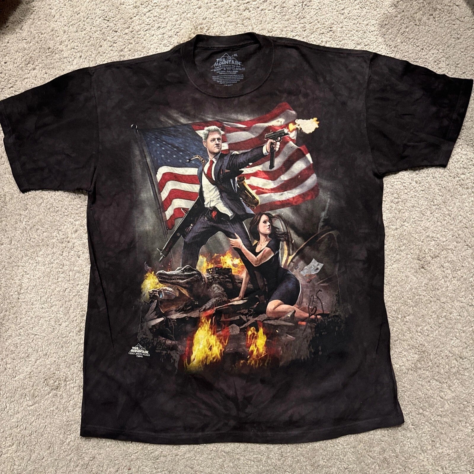 The Mountain "Bill Clinton and Monica Lewinsky" Funny shirt, New, Mens Sizes
