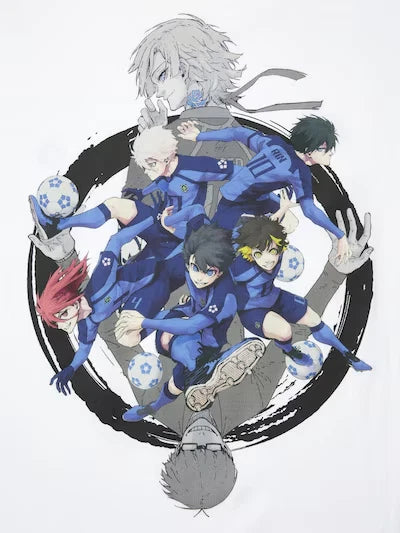Uniqlo Blue Lock UT Graphic T-Shirt White Isagi Nagi Anime Manga Shonen NWT