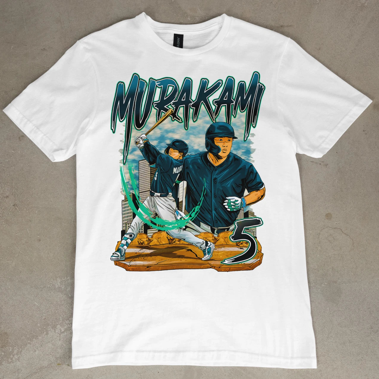 Munetaka Murakami Graphic Tee Shirt Jersey Chicago White Sox T-Shirt Baseball