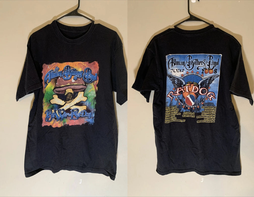 Allman Brothers Band 2008 Tour Tshirt Bob Weir Rat Dog US1131