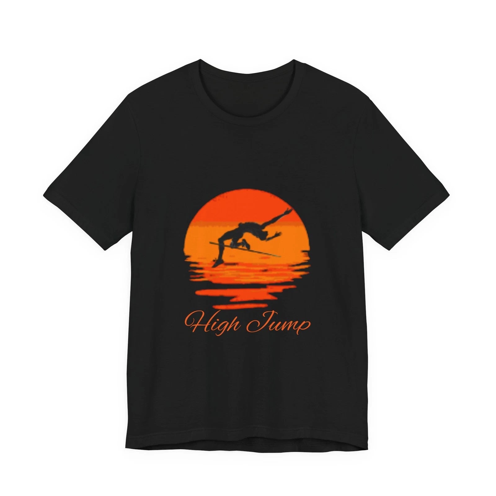 High Jump Graphic Tee, Unisex Sports Shirt, Fitness Apparel, Summer T-shirt,