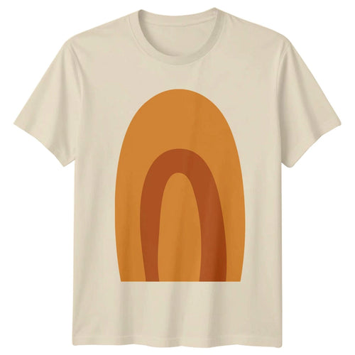 Abstract Boho Minimalist T-Shirt Art Earthy Gift For Him And Her
