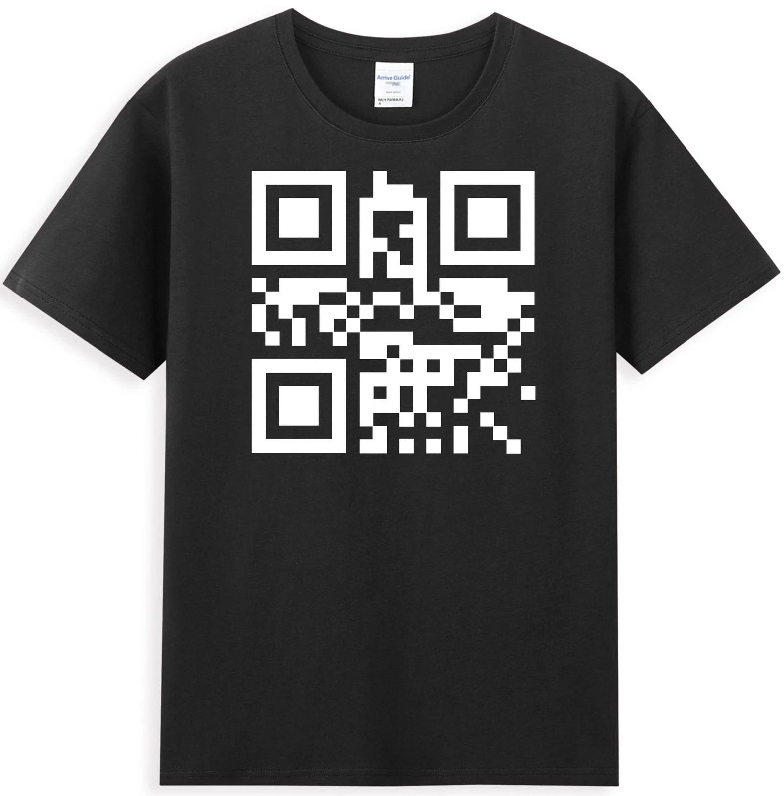 Fuc k Off QR Code Funny QR Scan Code Quote Sarcastic Meme Rude Men's T-shirt
