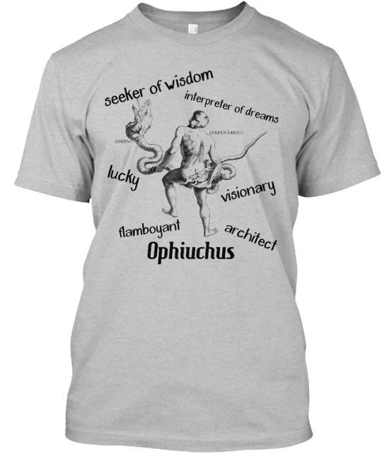 Zodiac Ophiuchus T-Shirt Made in the USA Size S to 5XL