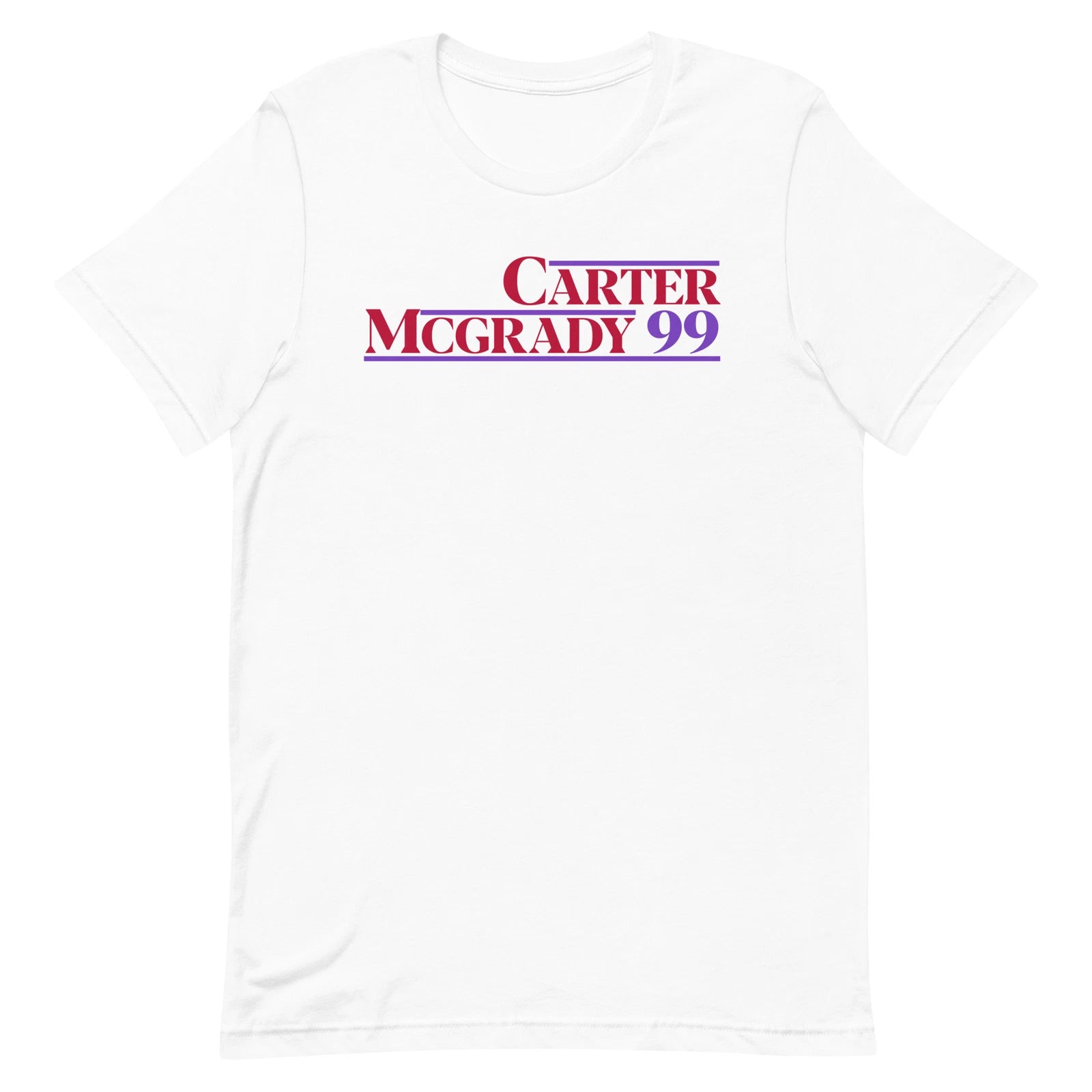 VINCE CARTER & TRACY MCGRADY Toronto Basketball T-SHIRT Retro 1999 Presidential