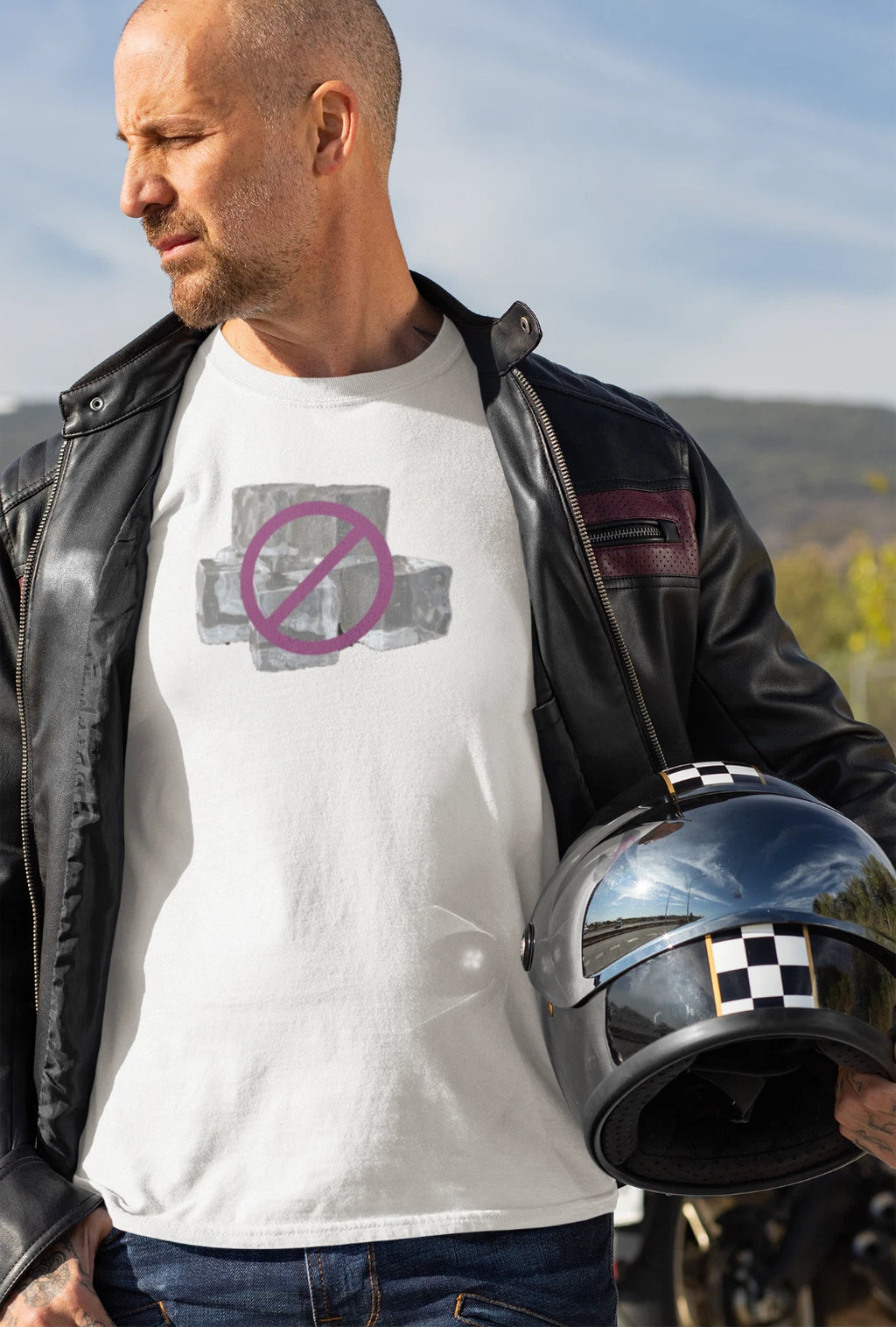Custom graphic T-Shirt No to ICE Design LG WH